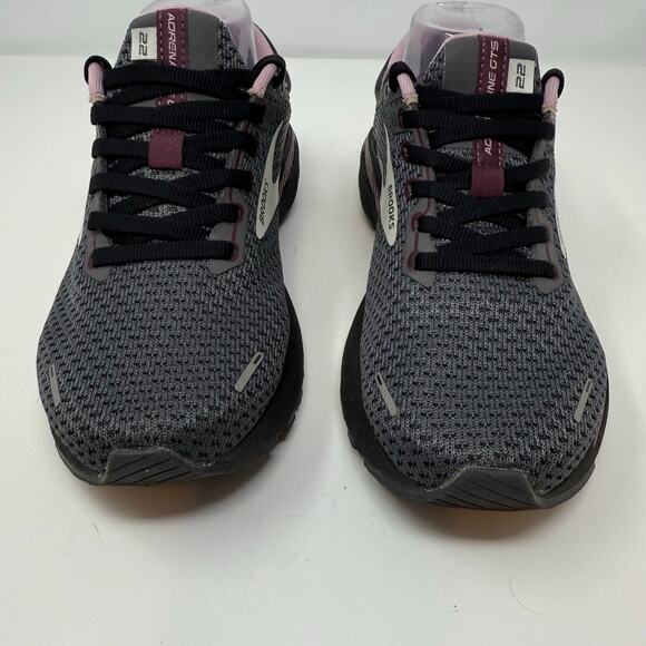 Brooks Adrenaline GT5 Women's 7.5W Black Grey Lavender Running Shoes Gear EUC - Picture 2 of 13